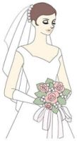ウェディングドレス姿
